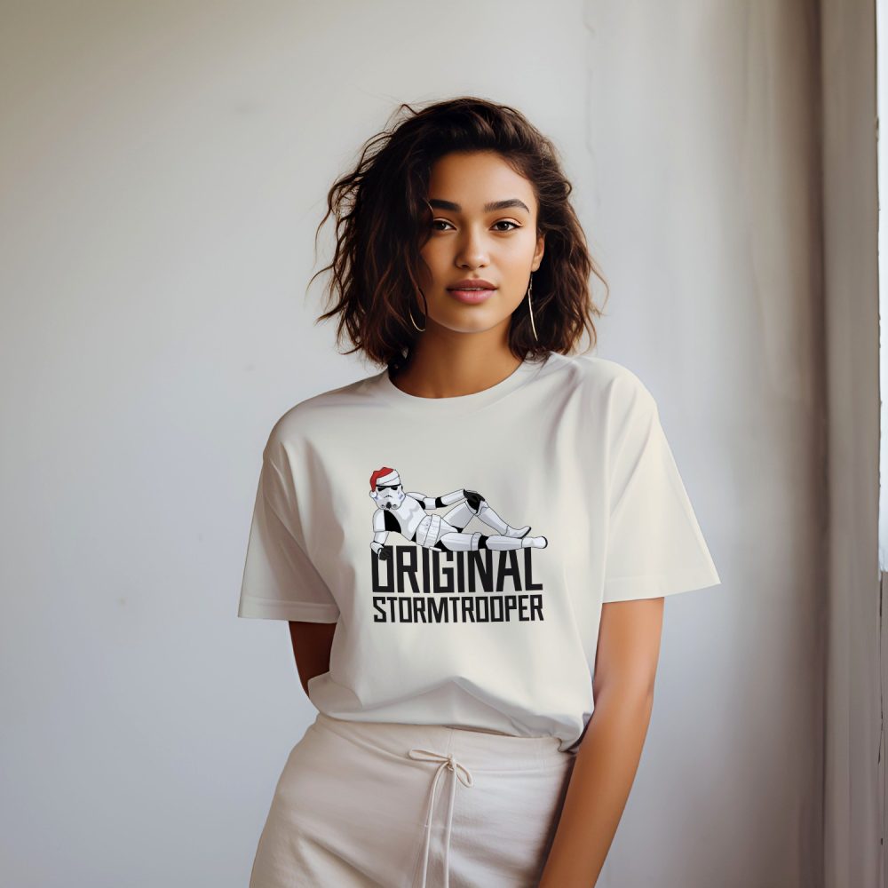 T-shirt bio oversize Femme Original Stormtrooper avec un design de Original Stormtrooper Christmas