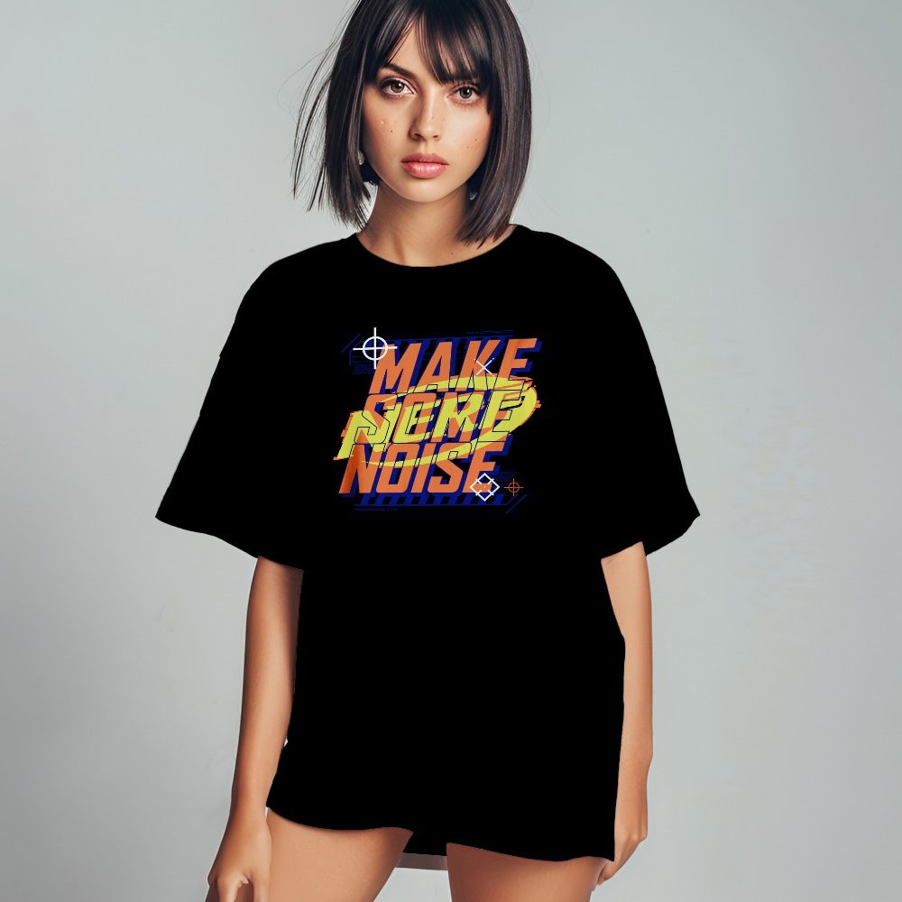 T-shirt oversize coton bio Femme Nerf avec un design de Nerf Make Some Noise