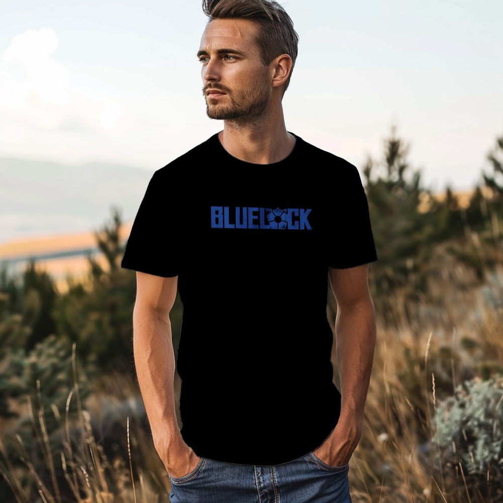 T-shirt Homme Bluelock avec un design de Bluelock bleu