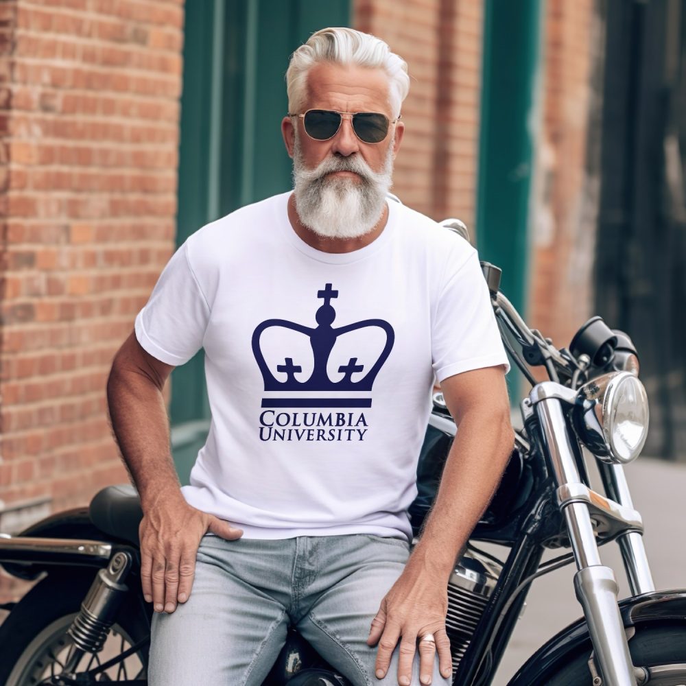 T-shirt homme Columbia avec un design de Columbia Crown bleu navy