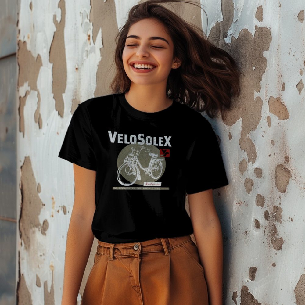 T-shirt Femme Solex avec un design de Solex Révolutionnaire taupe