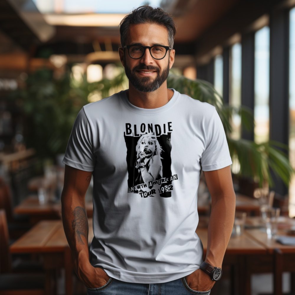 T-shirt Homme Blondie avec un design de Blondie 1982